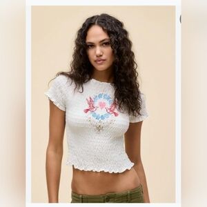 NWT Daydreamer Love Birds Crop XL
